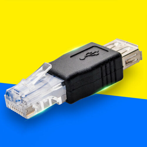 Đầu Chuyển Đổi Rj45 Male Sang USB Female Ethernet Adapter Router LAN Network w /