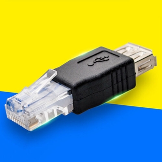 Đầu Nối Dây Cáp LAN Rj45 Male Sang USB Female