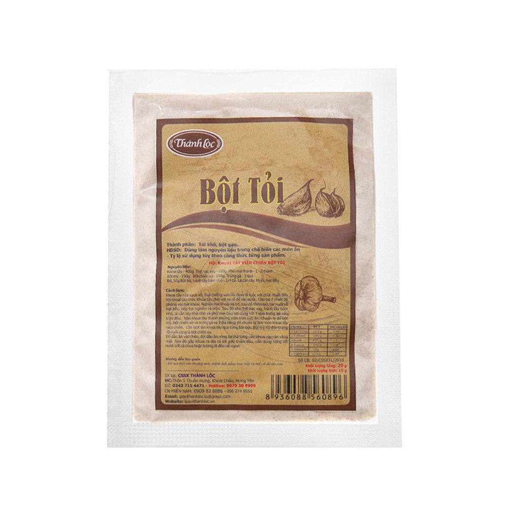 Bột tỏi Thành Lộc gói 20g