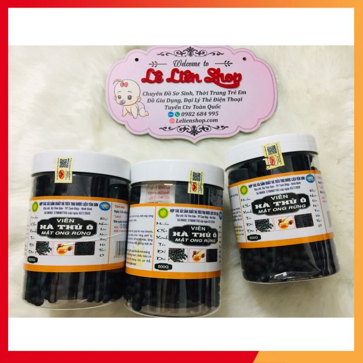Hà Thủ Ô Mật Ong Dạng Viên Hộp 500g - Lưu Thông Khí Huyết, Đẹp Da, Tóc Óng Mượt