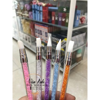 [new] Cọ silicon 2 đầu đa năng làm nail