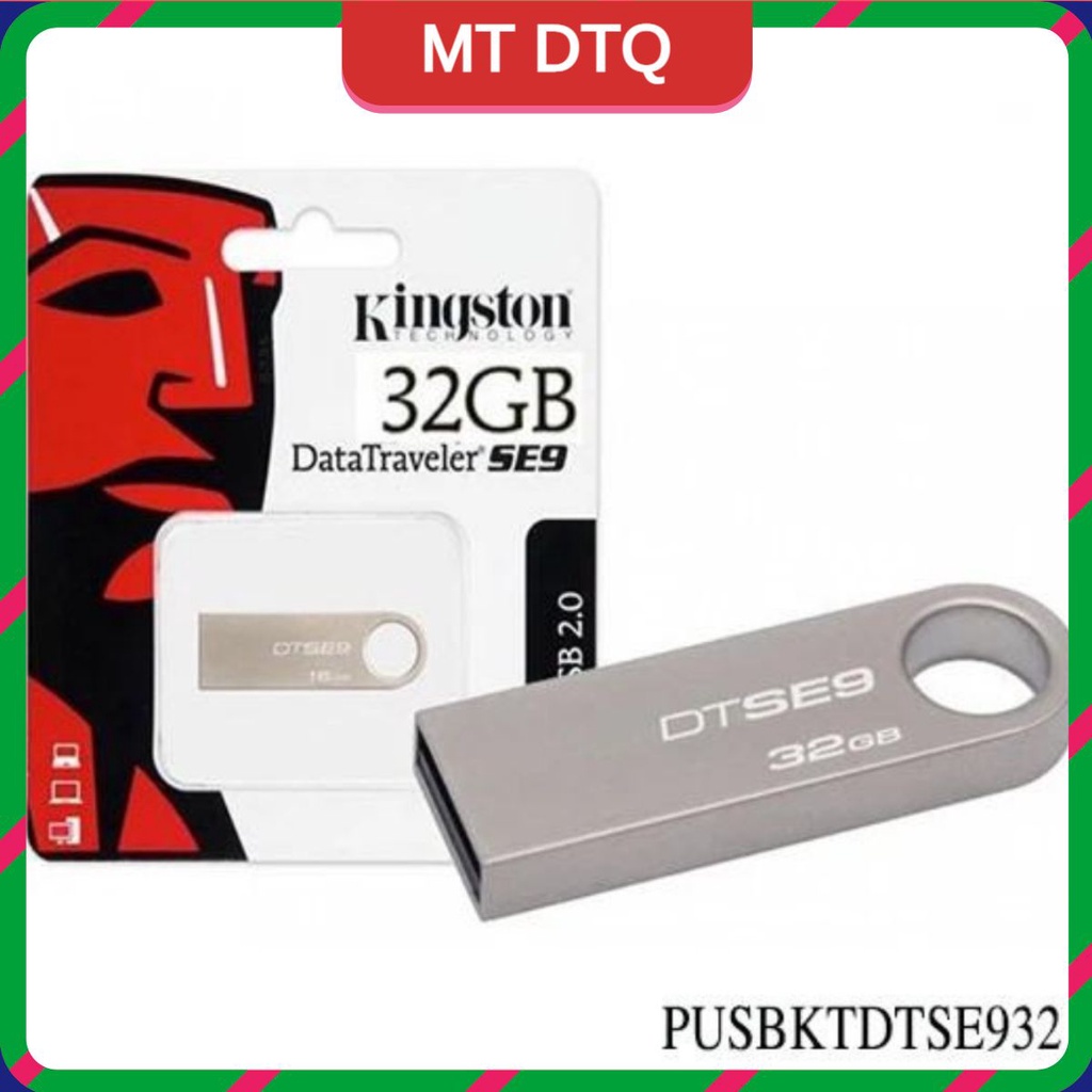 usb kingstom 32g se9 thiết kế nhỏ gọn, vỏ kim loại chống nước giá siêu rẻ - sieuthipkgiare