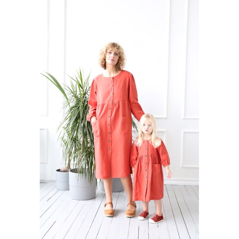 Giảm 50% Set Đầm Linen Mẹ và Bé