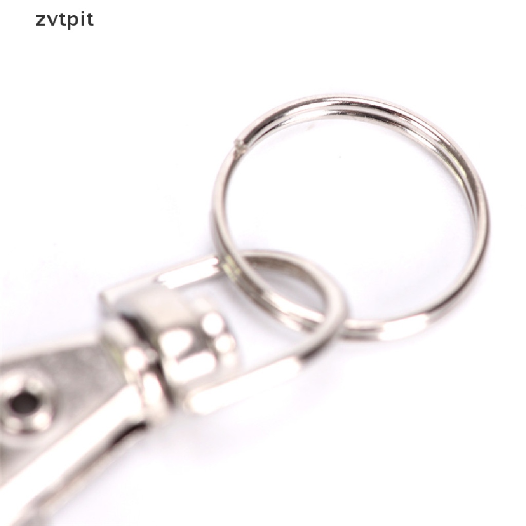 [ZVPT] 10PC Silver Swivel Trigger Clips Snap Lobster Clasp Hook Bag Key Ring Hooks Gift 10PC Silver Swivel Trigger Clips Snap Lobster Clasp Hook Bag Key Ring Hooks Gift New 10pcs
