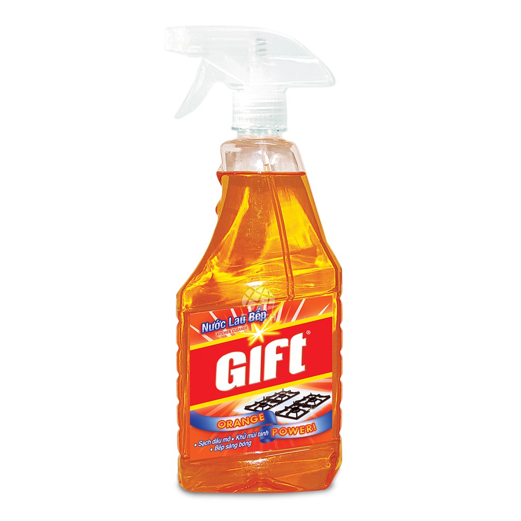 Nước lau bếp Gift hương Cam - Khử mùi hiệu quả đa năng trên các bề mặt 540 ml