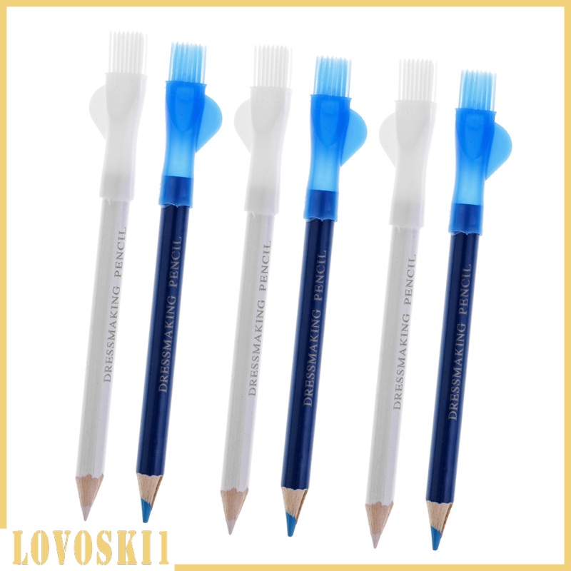 [LOVOSKI1]4Pcs Sewing Fabric Markers Marking Pencil Pen With Brush Tailor Chalk Pencil