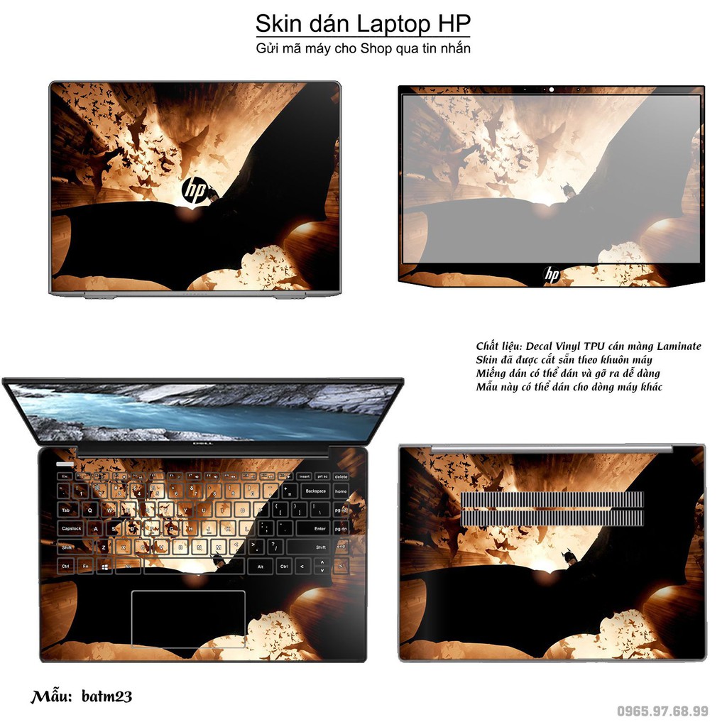 Skin dán Laptop HP in hình Người dơin _nhiều mẫu 2 (inbox mã máy cho Shop)