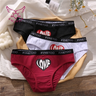 Quần lót/ Quần lót lọt khe ALL OF ME cotton họa tiết trái tim thời trang quyến rũ dành cho nữ