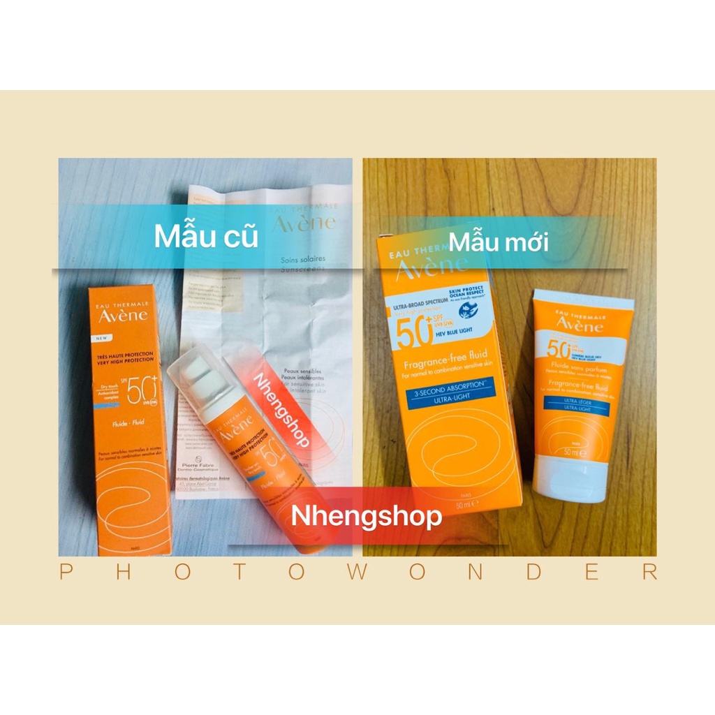 [Mẫu mới] Kem chống nắng AVENE fluid