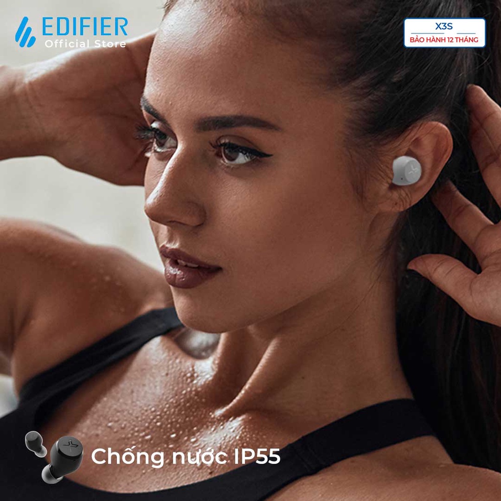 Tai nghe Bluetooth 5.2 EDIFIER X3s Chip Qualcomm APTX Khử ồn đàm thoại Thời lượng pin 28 giờ Chơi game Hàng chính hãng