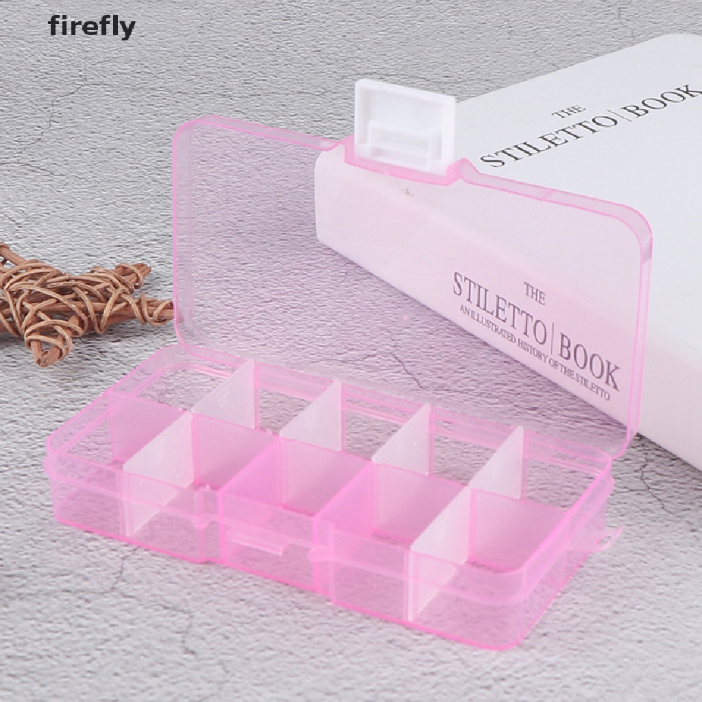 Hộp Nhựa Đựng Trang Sức Với 10 Ngăn Tiện Lợi