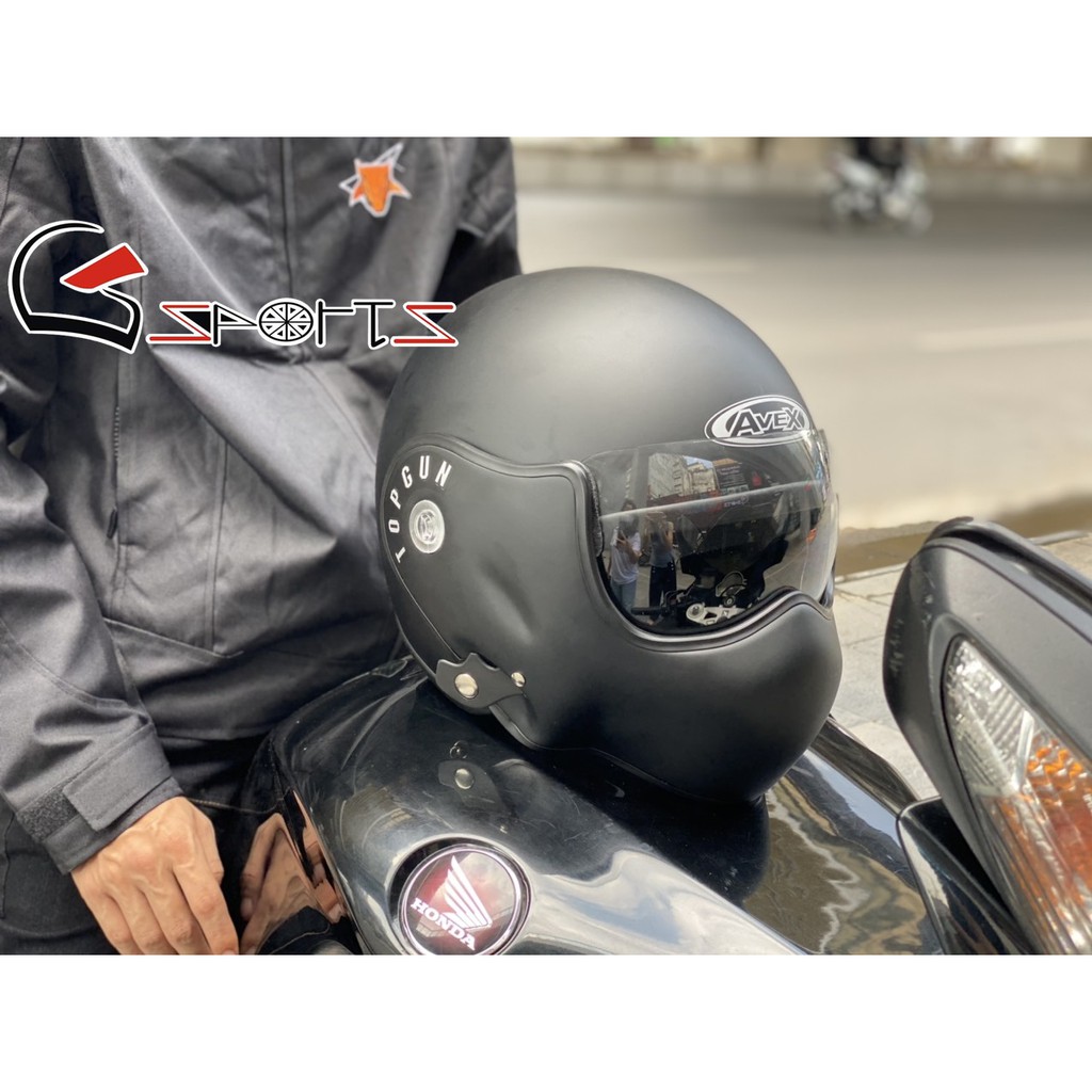 Mũ bảo hiểm fullface lật hàm TOPGUN - AVEX TOPGUN chính hãng tại Việt Nam, được tặng kèm 02 ốc