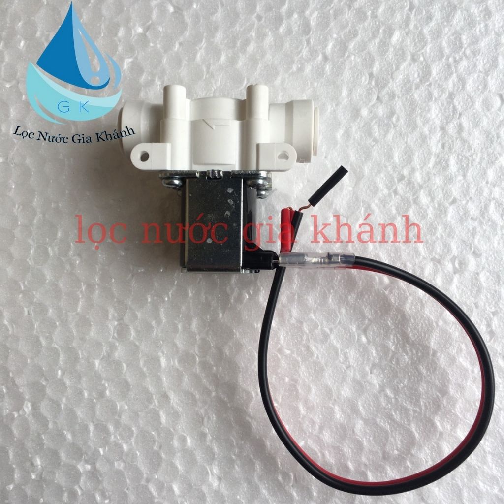 Van điện từ 36v DC nối nhanh ống phi 10, van điện từ máy lọc nước bán công nghiệp.