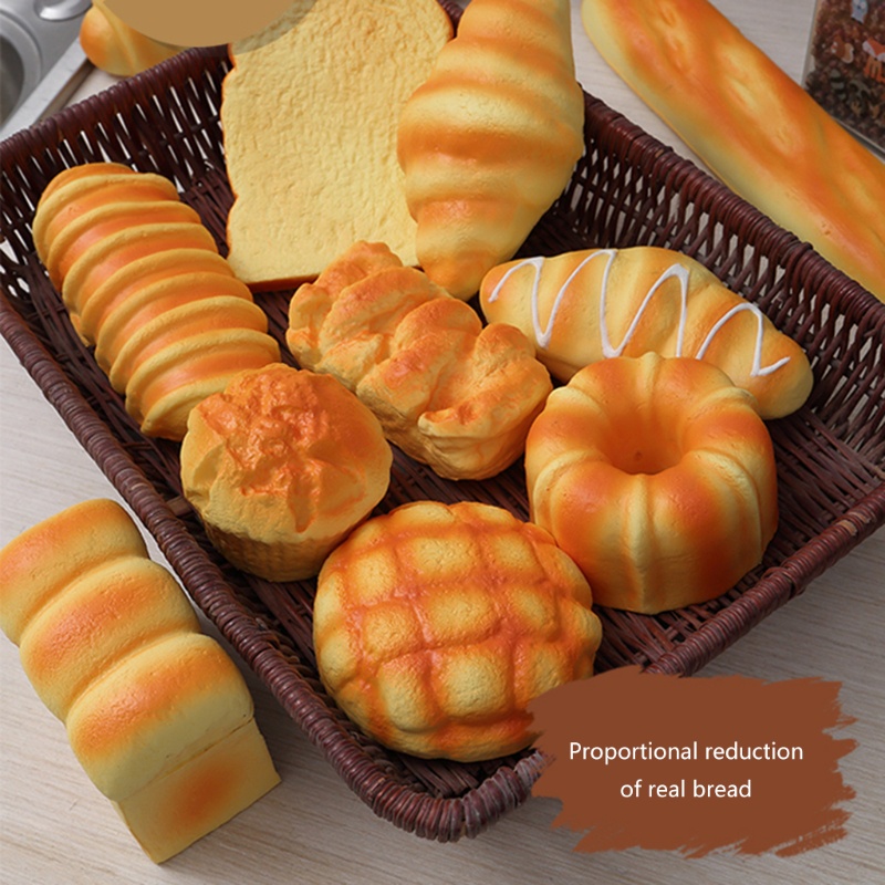 Đồ chơi nắn bóp giảm căng thẳng mô phỏng hình bánh mì cho người lớn loại bỏ tâm trạng tồi tệ