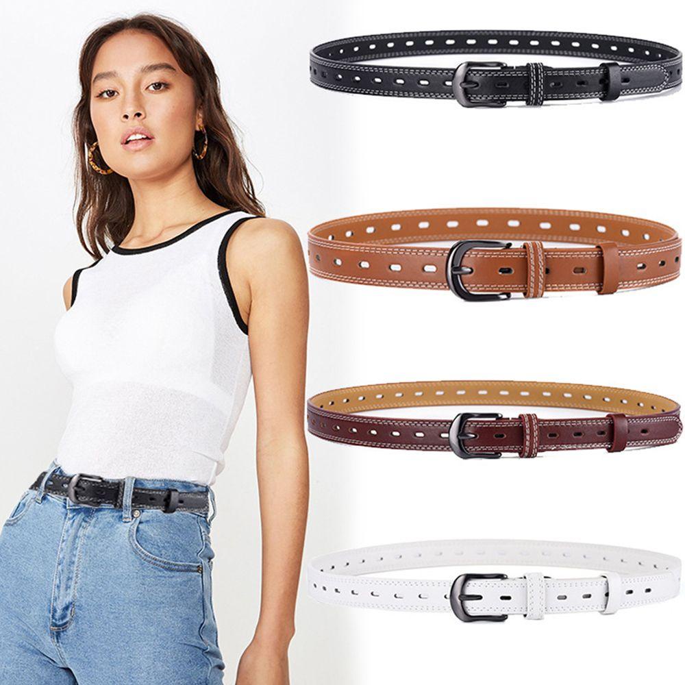 Thắt Lưng Khóa Kim Loại Thời Trang Cho Nữ