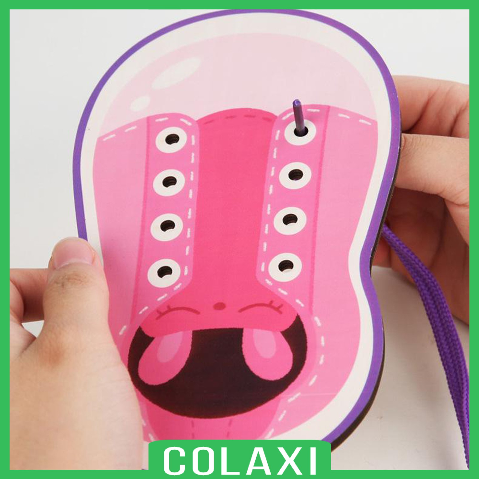 [COLAXI] Montessori Fine Motor Skills Educational Lacing Threading Toys Teaching Aids