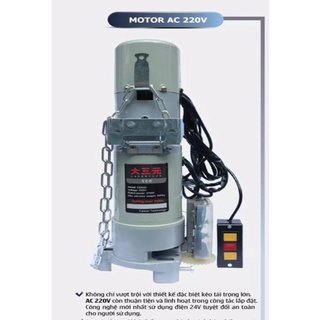Mô tơ cửa cuốn de400 dasanyuan tải trọng 400kg đầy đủ tính năng đảo chiều và còi báo động