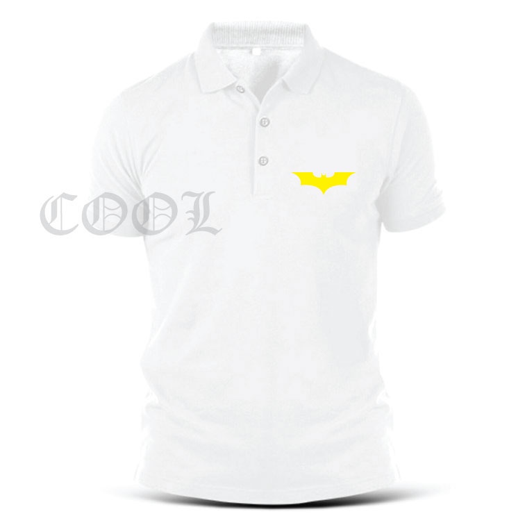 Áo Thun Polo In Logo Hoạt Hình Batman Superhero DC EDR-097