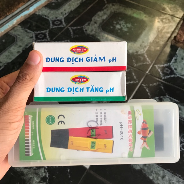 BỘ 3 BÚT ĐO PH VÀ DUNG DỊCH TĂNG GIẢM ĐỘ PH HỒ CÁ