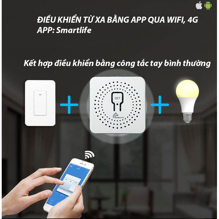 Hộp công tắc wifi mini siêu nhỏ 16A Homematic WDSV2 - [HMTS]