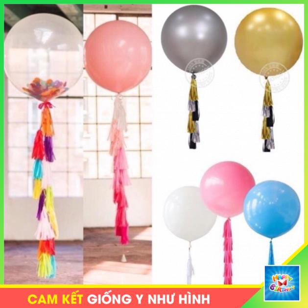 Bóng jumbo cao su size to, bóng cỡ to 36 inch kết dải bóng sinh nhật #TrangTriSinhNhat