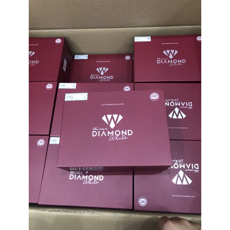 Combo 3 hop Diamond white viên uống trắng da Ngọc trinh ( tem cào chính hãng cty 100%)tặng kèm 2 chai collagen | BigBuy360 - bigbuy360.vn