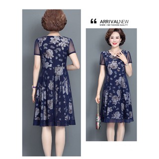 Váy Lưới ngắn tay cho mẹ
