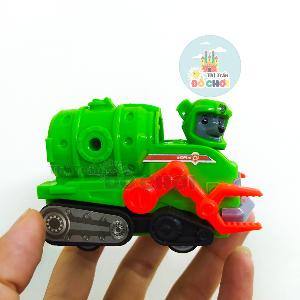 Xe đồ chơi mô hình chó cứu hộ 6 nhân vật chạy trớn bằng nhựa có thể tháo rời cho bé G26 - Thị trấn đồ chơi