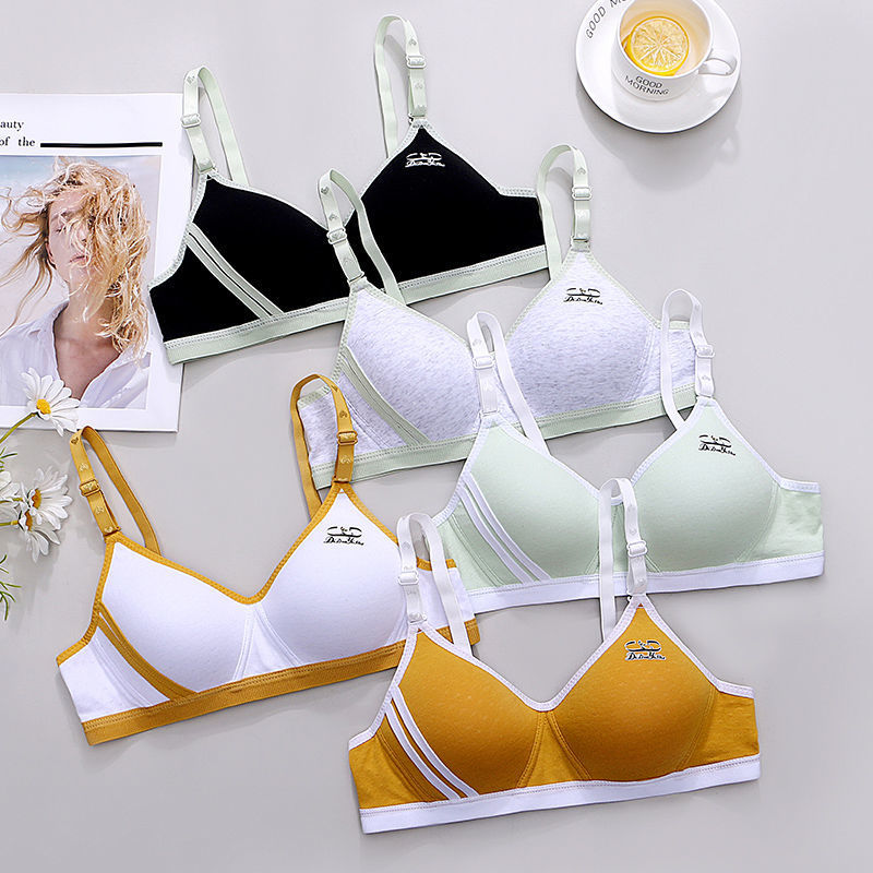 Áo ngực cotton không dây dễ thương cho nữ