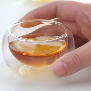Bộ 6 chiếc chén trà thuỷ tinh 2 lớp