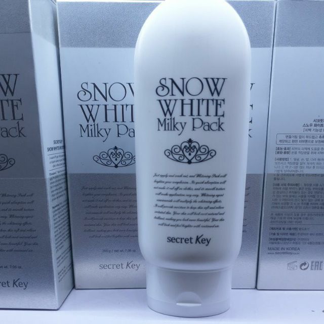 TẮM TRẮNG SNOW WHITE ❤️FREESHIP❤️KEM DƯỠNG TRẮNG DA TOÀN THÂN SNOW WHITE MILKY PACK SECRET KEY200ml