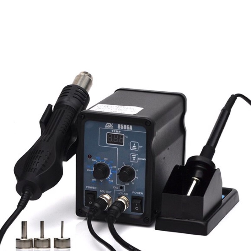 Trạm hàn và khò 8586 220v 750W / trạm khò 858A