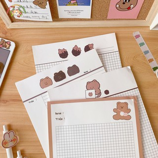 GIẤY GHI CHÉP KHỔ B5 COOKIE BEAR | MWP212
