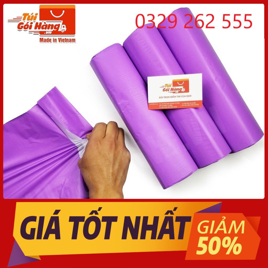 (~100 cái Túi dán miệng) size 17x30cm Túi nilon gói hàng niêm phong tự dính siêu dai