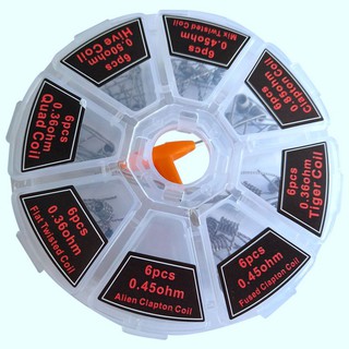 Tua vít kiểu chữ T với 48 dây lò xo cuộn có 8 kích cỡ khác nhau và cọ chùi rửa tiện dụng