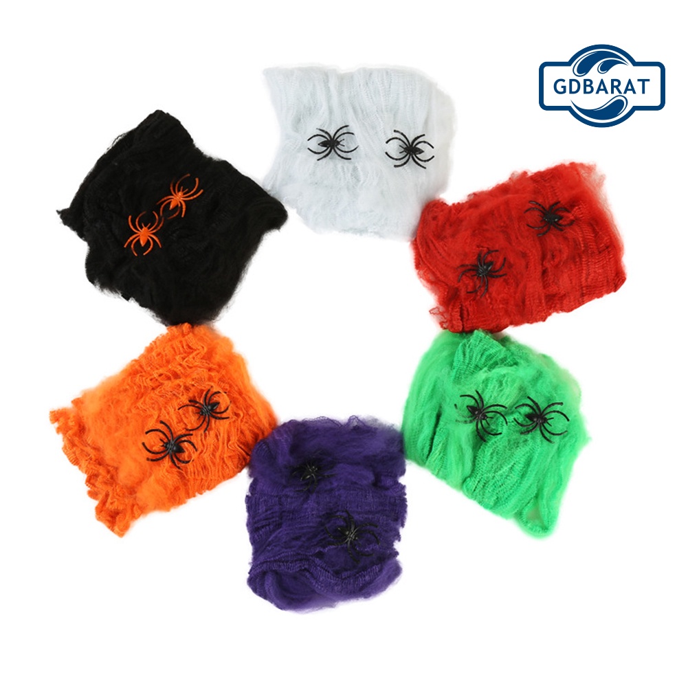 Mạng Nhện Co Giãn Dùng Để Trang Trí Nhà Dịp Halloween Tiện Dụng