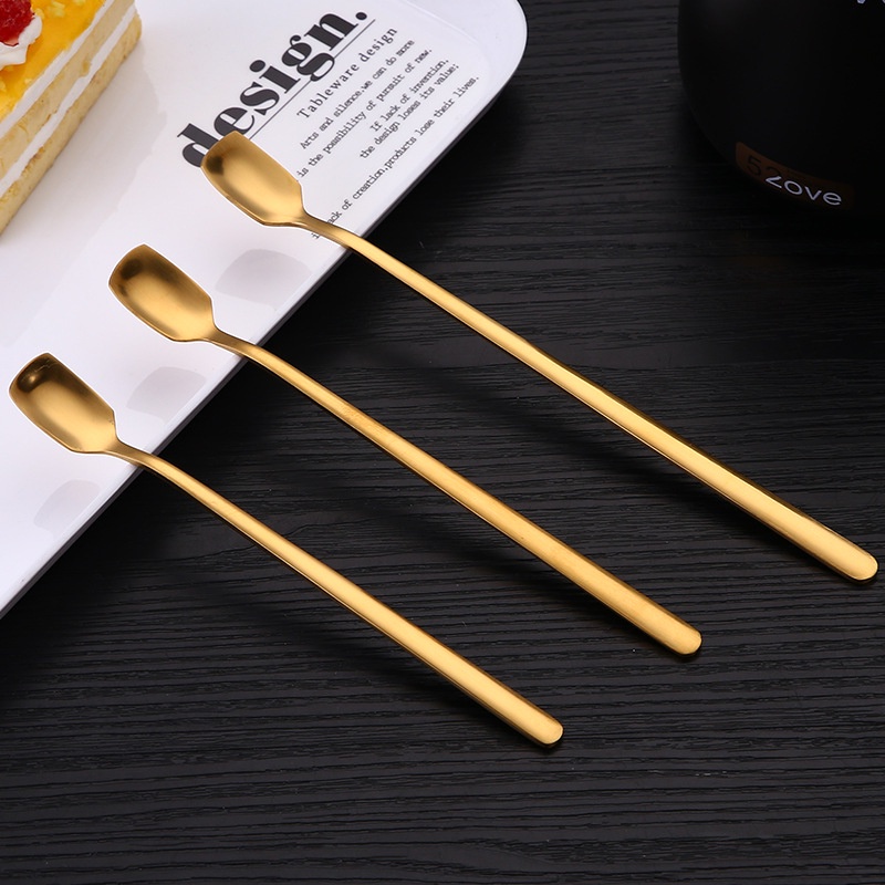 Muỗng múc mật ong cán dài bằng thép không gỉ 304 chất lượng cao