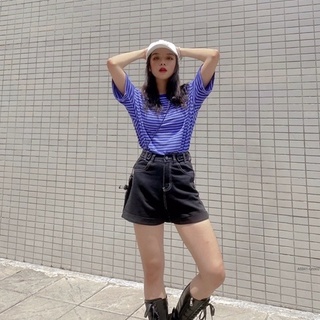Quần short, quần short jeans đai khuy hai bên cạp 5902