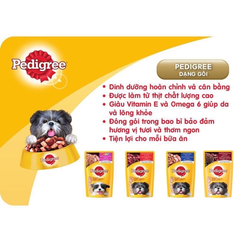 Sốt/Pate Pedigree Adult 130gr dành cho chó trưởng thành - Mixo Pet Town