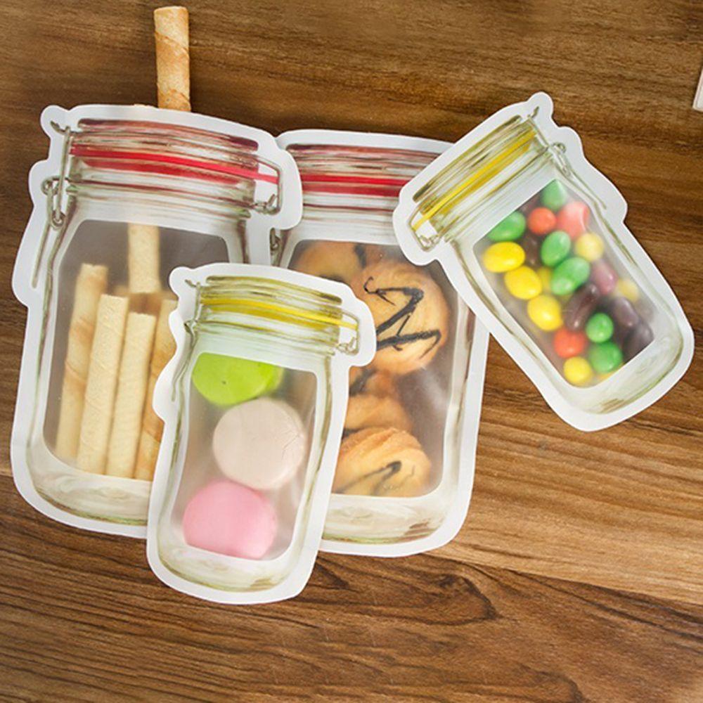 EUCA Set 1 / 5 Túi Đựng Thực Phẩm Có Khóa Kéo Chống Mùi Có Thể Tái Sử Dụng