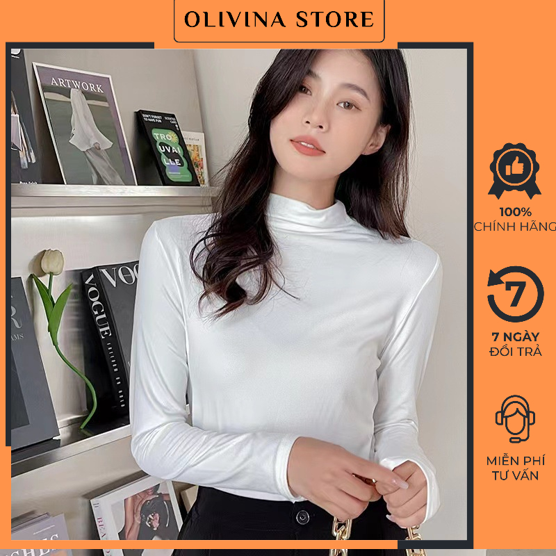 Áo Giữ Nhiệt Hàng Quảng Châu Cổ 3P Chất Cotton Mềm Mịn Giũ Nhiệt Tốt