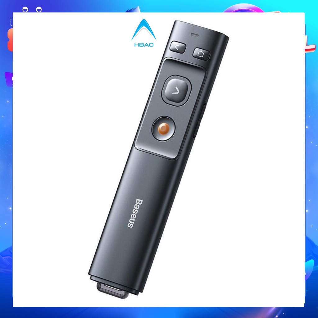 [Mã 44ELSALE2 giảm 7% đơn 300K] Bút trình chiếu Laser Baseus Orange Dot Wireless Presenter