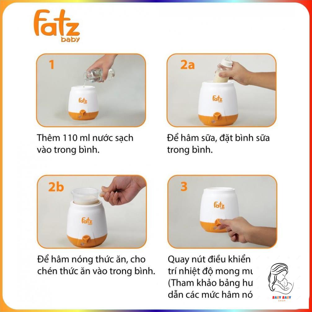 Máy hâm sữa và thức ăn siêu tốc 3 chức năng Fatzbaby / FB3003SL