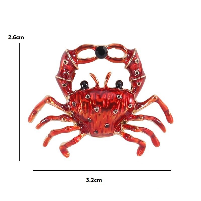 Ghim Cài Áo Hình Cua Dễ Thương Dành Cho Nữ