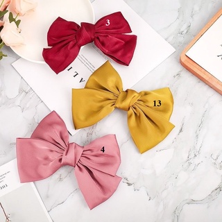 [P5166 - HIU ACCESSORIES]  Kẹp tóc nơ lụa tiểu thư bản to