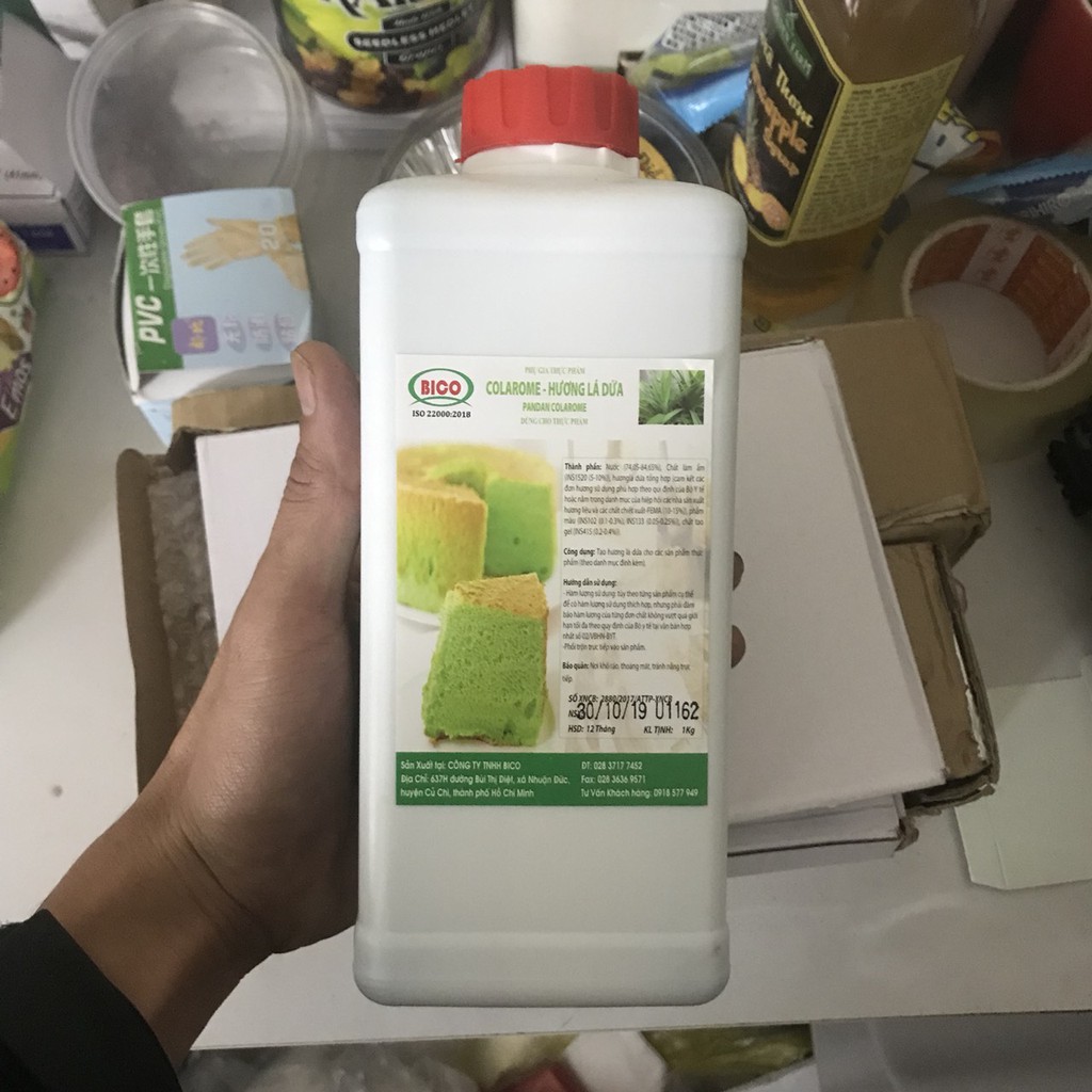 Hương lá dứa có mầu Bico (1 lít)