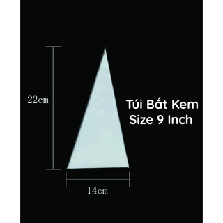 Túi bắt kem tam giác nhỏ - size 9 inch - set 10c