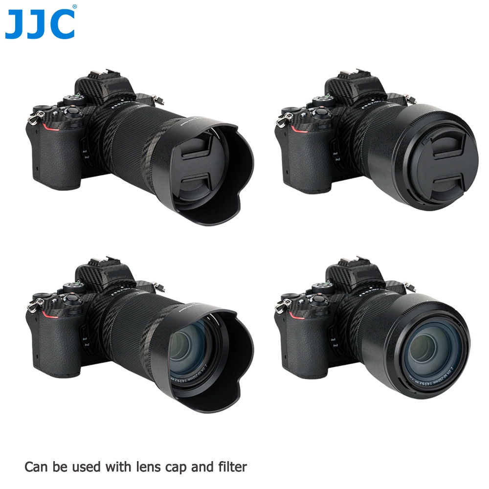 JJC HB-90A / HB-90 Loa Che Nắng Cho Ống Kính Nikon Nikkor Z DX 50-250mm f / 4.5-6.3 VR &amp; Ống Kính Nikon Nikkor Z 50mm F1.8 S , Nikon HB-90A &amp; HB-90