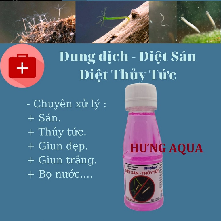 Diệt Sán, diệt giun, Thuỷ Tức Nuphar | Chế Phẩm Sinh Học Diệt Mọi Sinh Vật Gây Hại cho Bể Cá, Tép - Bể Thuỷ Sinh