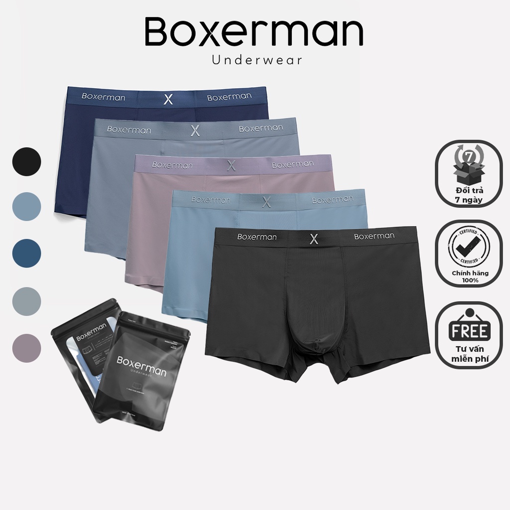 Combo 5 quần lót nam PROMAX Trunk mềm mại co dãn cao cấp BOXERMAN